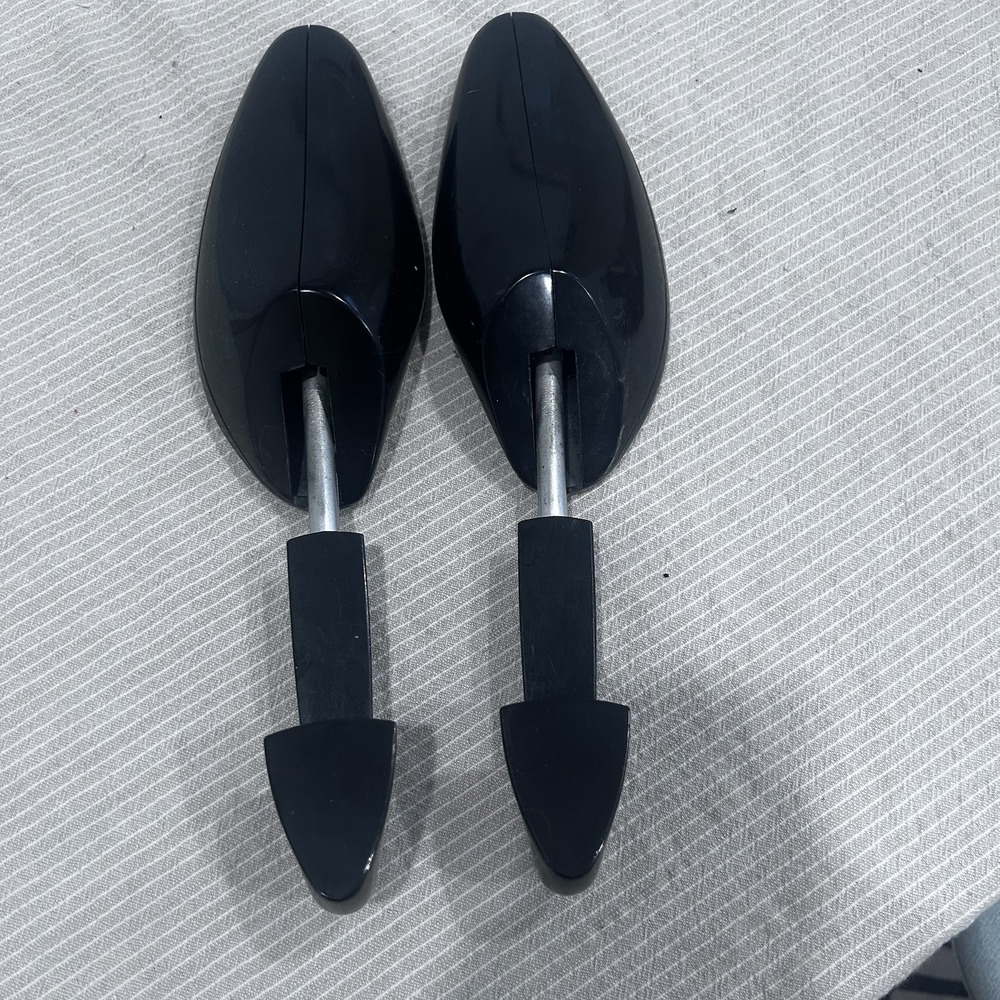 Vintage Florsheim XL adjustable Black Plastic Shoe Tree Set 1 Pair
